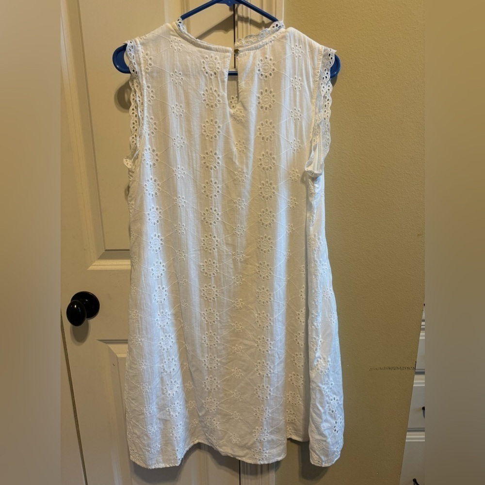 Ace by Aimee White Dress Sleeveless Sz L (10/12) - Picture 8 of 10